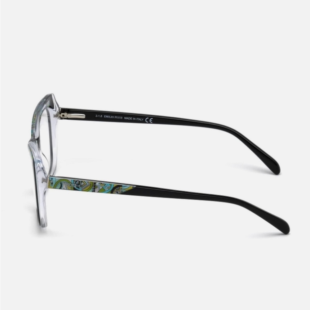Emilio Pucci Black and Patterned Women's Glasses - Picture 15 of 16